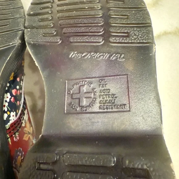 Dr Martens 1460 Pascal Boots Size 5 Floral Clash Wanderlust Red Purple - Picture 10 of 14